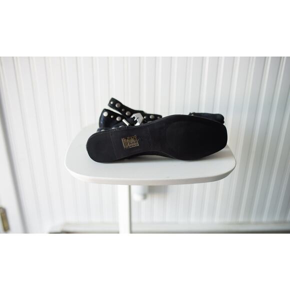 Free People Mystic Mary Jane Flats 7 NEW Bright Navy Metallic - Picture 2 of 5